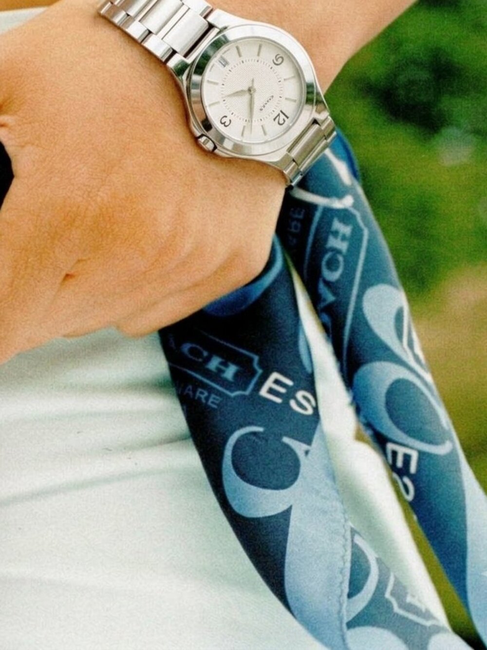Vintage Coach Stainless Steel Swiss Watch